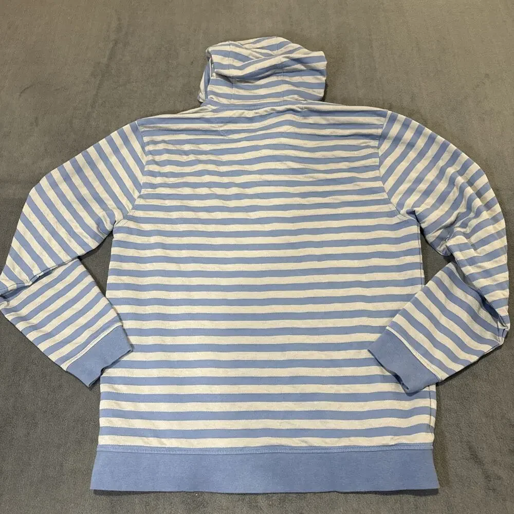 Kimes Ranch Sweater Men XL Blue Striped Hoodie Pullover Long Sleeve Athleisure